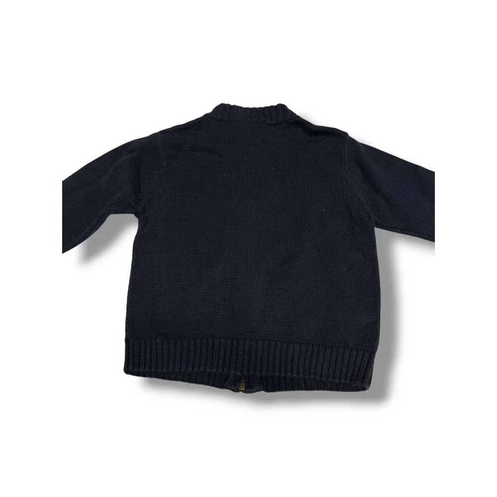 Gymboree Canine Academy Argyle Zip Front Cardigan Sweater Boys 2T Cotton